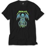 Z zepplin Metallica Octopus Bat Siyah Tişört - 5XL