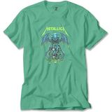 Z zepplin Metallica Octopus Bat Yeşil Tişört - 3XL
