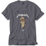 Z zepplin Metallica One Gri Tişört - S