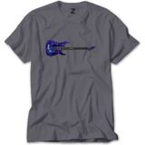 Z zepplin Metallica Ride The Lightning Guitar Gri Tişört - S
