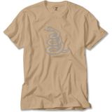 Z zepplin Metallica Snake Logo Krem Tişört - XL