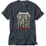 Z zepplin Metallica Spitout The Bone Füme Tişört - 4XL