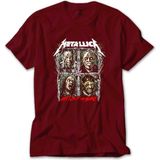 Z zepplin Metallica Spitout The Bone Kırmızı Tişört - XS