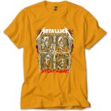 Z zepplin Metallica Spitout The Bone Sarı Tişört - 3XL