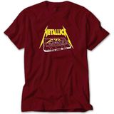 Z zepplin Metallica Tape Kırmızı Tişört - 5XL