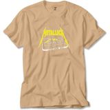 Z zepplin Metallica Tape Krem Tişört - 4XL