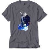 Z zepplin Nirvana Kurt Cobain Galaksi Gri Tişört - XL