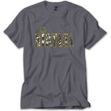 Z zepplin Nirvana Logo ve Yazı Gri Tişört - S