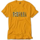 Z zepplin Nirvana Logo ve Yazı Sarı Tişört