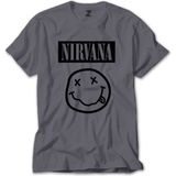 Z zepplin Nirvana Smile Gri Tişört