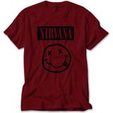 Z zepplin Nirvana Smile Kırmızı Tişört