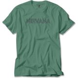 Z zepplin Nirvana Yazı Yeşil Tişört - 3XL