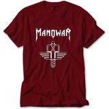 Z Zepplin RT5963 Manowar Sign Of The Hammer Neon Kırmızı Erkek T-shirt