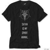 Z zepplin Satan Is My Spirit Animal Siyah Tişört - 3XL