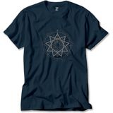 Z zepplin Slipknot Pentagram Symboll Lacivert Tişört - XL