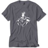 Z zepplin Superman Man Gri Tişört - XL