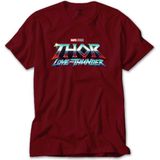 Z zepplin Thor Love And Thunder Logo Blue Kırmızı Tişört - XS
