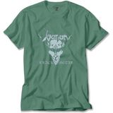 Z zepplin Venom Black Metal Silver Yeşil Tişört - 3XL
