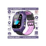 Z10 Sim Kart Girişli Akıllı Çocuk Takip Saati Uzaktan Dinleme Özellikli Türkçe Menü Mor