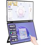 Z14W 14" 1920 * 1200@60Hz Full Hd Ads-Ips Panel Type-C 100% Srgb 300CD/M² Dokunmatik, Çift Ekran Taşınabilir Monitör (ZL-Z14W)