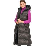 Z6733 DEWBERRY HK STYLE BAYAN YELEK-DÜZ SİYAH