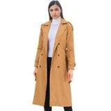 Z6737 Dewberry Bayan Trençkot-Koyu Camel