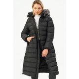 Z6779 DEWBERRY BAYAN KABAN-SİYAH