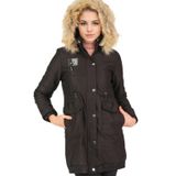 Z9712 DEWBERRY CREMONA BAYAN KABAN-SİYAH