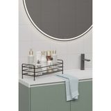 Zabata Paslanmaz Metal Çok Amaçlı Banyo Mutfak Rafı 35X15 CM Kozmetik Takı Düzenleyici