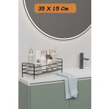 Zabata Paslanmaz Metal Çok Amaçlı Banyo, Mutfak Rafı Kozmetik , Takı Düzenleyici Organizeri