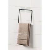 Zabata Yapışkanlı Havluluk Siyah Havlu Askısı Metal Havlu Tutacağı Banyo Mutfak Havluluğu Minimal Siyah
