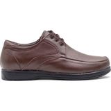 Zac Shoes Zaç 1010 Lastik Taban Bağcıklı Erkek Ayakkabı Kahverengi 42