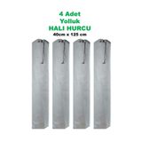 Zade 4 Adet yolluk Halı Hurcu Saklama Kılıfı Tela Kumaş Yıkanır Bağcıklı