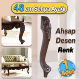 Zade Plastik Sehpa Ayağı 46 Cm Ahşap Desen Renk 1 Adet Mobilya Zigon Çay Orta Sehpası Ayak Ayakları