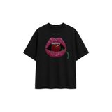 zaee Cherry Kiss Taşlı Oversize Tişört