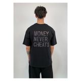 zaee Money Never Cheats Taşlı Oversize Tişört