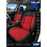 Zafaks Fiat Egea Cross Uyumlu Velar Serisi Tay Tüyü Oto Koltuk Kılıfı – Ortopedik Tam Set - Kırmızı