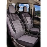 Zafaks Fiat Fiorino Uyumlu Oto Koltuk Kılıfı Gofraj - Gri