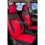 Zafaks Fiat Fiorino Uyumlu Oto Koltuk Kılıfı Gofraj - Kırmızı