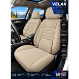 Zafaks Opel Corsa Uyumlu Velar Serisi Keten Oto Koltuk Kılıfı – Ortopedik Tam Set - Bej