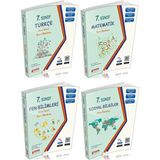 Zafer Yayınları 7. Sınıf Türkçe - Matematik - Fen - Sosyal Soru Bankası Set 4 Kitap