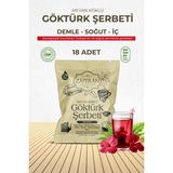 Zaferan Göktürk Şerbeti 18x1.5 Lt. Meyan Kökü Şerbeti - Ramazan Şerbeti - 30 gr