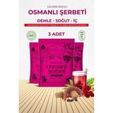 Zaferan Osmanlı Şerbeti 3x1.5 lt Demirhindi Şerbeti Ramazan Şerbeti Doğal Şerbet - 1,5 lt