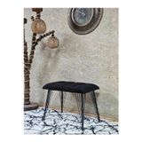 Zafir Metal Siyah Tel Ayaklı 60 cm Puf Bench - Puf - Bench - Oturak - Mutfak Oturağı - Antre Oturağı Siyah Renk 60 x 40 Boyut/Ebat