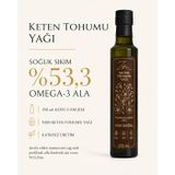Zafir Natural | Soğuk Sıkım Keten Tohumu Yağı 250 ml | Analizli | %53,3 Omega-3 ALA