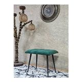 Zafir Siyah Sivriltmel Ayaklı 60 cm Puf Bench - Puf - Bench - Oturak - Mutfak Oturağı - Antre Oturağı Yeşil Renk 60 x 40 Boyut/Ebat