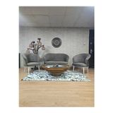 Zafir TEDDY Takım Beyaz Boyalı Sivriltme Ayak Çay Seti Koltuk - Berjer , Balkon, Salon, Ofis Kahverengi Renk 40 x 125 Boyut/Ebat