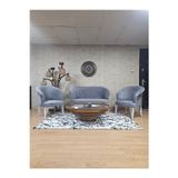 Zafir TEDDY Takım Beyaz Boyalı Telli Ayak Çay Seti Koltuk - Berjer , Balkon, Salon, Ofis Gri Renk 40 x 125 Boyut/Ebat
