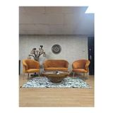 Zafir TEDDY Takım Gold Kaplama Sivriltme Ayak Çay Seti Koltuk - Berjer , Balkon, Salon, Ofis Kiremit Renk 40 x 125 Boyut/Ebat