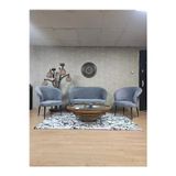 Zafir TEDDY Takım Siyah Boyalı Sivriltme Ayak Çay Seti Koltuk - Berjer , Balkon, Salon, Ofis Gri Renk 40 x 125 Boyut/Ebat